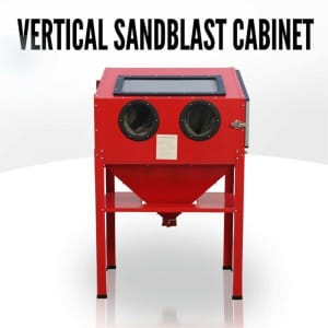 New, Vertical Sandblast Cabinet Sandblaster Beadblaste Sand Blast