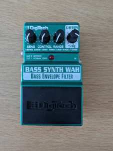 DigiTech X-Series Bass Synth Wah Envelope Filter Pedal