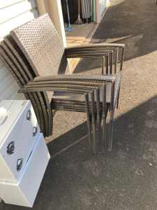 Wicker outdoor furniture