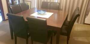 8 Seater wooden dining table