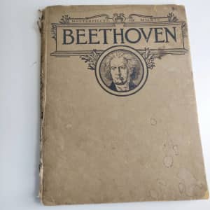 Masterpieces of Music Beethoven Edited E-Hatzfeld Antique Sheet Music