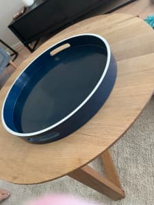 Beautiful Large round Serving/Display Tray purchased from West Elm