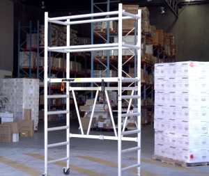 4.2m Reach new aluminium mobile scaffolding tower Melbourne