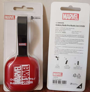 Two Samsung Marvel Strap Covers for Galaxy Buds2 Pro/Buds2/Buds Live 