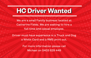 HC Truck Driver Wanted