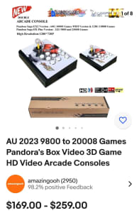 Arcade retro gaming Console