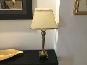Table Lamp with Brass Base with lovely features.