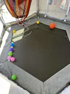 Kids mini trampoline with sides