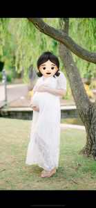 White lace Maternity dress - maive&bo