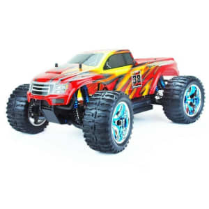 large brushless radio control truck, 80 kmph, rc car, New in box, red