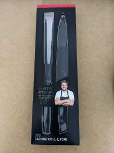 Carving knife and fork 