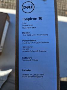 Dell Inspiron 16 7630 laptop, brand new, sealed in box with warranty.