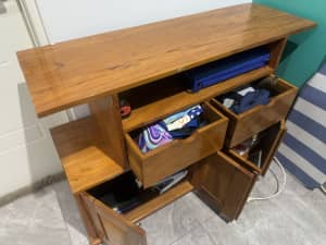 TV table & cabinet Australian made wood