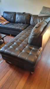 Sturdy Leather Couch