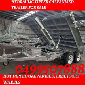 8×5 top galavinsed tandem axle trailer for sale 
