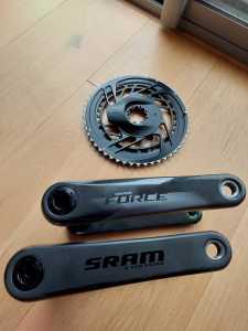 SRAM 172.5 cranks and 50/37 power chainring 