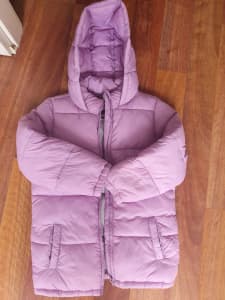 Kids purple Padded coat size7 -8 Cotton on Kids