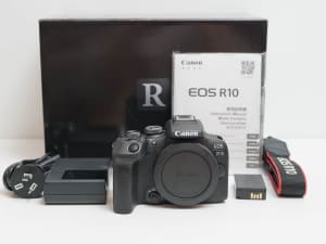 Canon R10 4K Camera Body Only - AS NEW, Low Count & Under Warranty