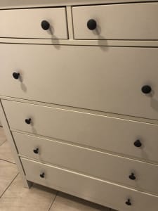 Lovely white chest of drawers