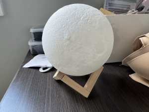 Moon night lamp with remote control