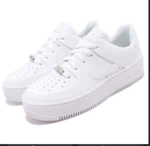 Nike Air force ones (white) Womens US 6.5