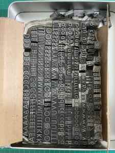36pt Futura letterpress type