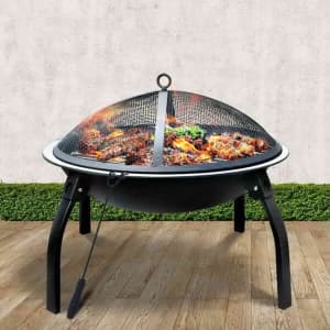 Fire Pit BBQ Charcoal Smoker Portable Outdoor Camping Pits Patio