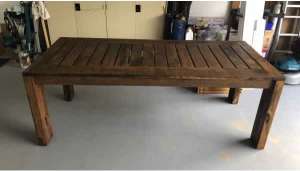 Timber outdoor table