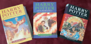 3x Harry Potter Hard Cover Books - 1st Editions AUSTRALIA