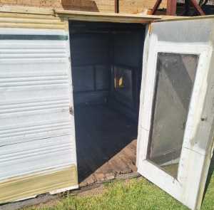 Shed measures 2330L x 1840W x
