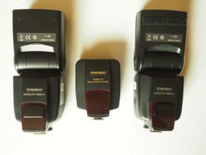 SOLD . . Yongnuo YN 560 III flash units for Nikon plus control unit