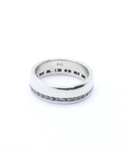 Mens Black Diamond Ring Size T1/2 8.26g 0.85ct TDW-148740