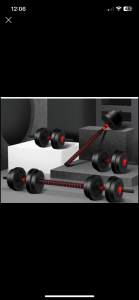 Dumbbell and exercise pack