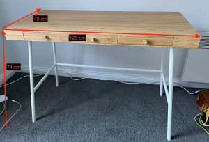IKEA bamboo-top desk