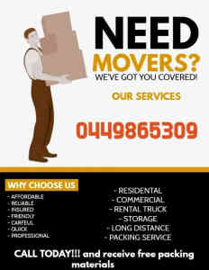 REMOVALIST (4T,5T,6T,8T,10T AND 12 T)TRUCK