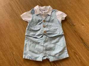 Origami Boys Romper - Size 0 (6-12m) - As NEW