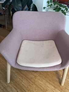 Ikea Vedbo armchair pink