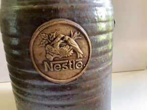 Vintage Ceramic Canister Nestle