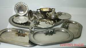 Vintage Silver-plated dinner set, cutlery (CASH ONLY!)