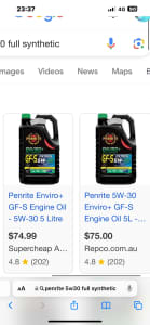 Penrite GF-5 5W-30 Engine Oil Full Synthetic