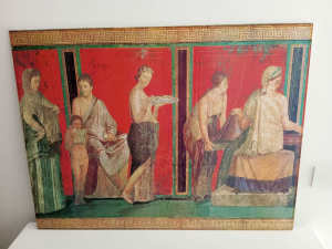 Prints after scenes from Pompeiis Villa 80x60cm
