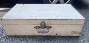 Wooden carpenters tool box