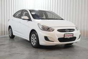 2016 Hyundai Accent RB4 MY16 Active White 6 Speed Constant Variable Sedan