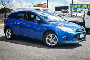 2014 Ford Focus LW MkII Trend PwrShift Blue 6 Speed Sports Automatic Dual Clutch Hatchback Archerfield Brisbane South West Preview