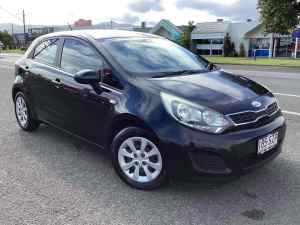 2013 Kia Rio UB MY13 S Black 6 Speed Manual Hatchback Bungalow Cairns City Preview