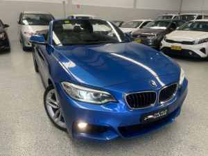 2015 BMW 2 Series F23 220i M Sport Convertible 2dr Spts Auto 8sp 2.0T [Jul] Blue Sports Automatic