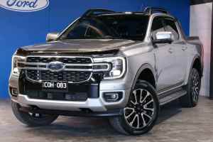 2023 Ford Ranger PY 2023.50MY Platinum Pick-up Double Cab Silver 10 Speed Sports Automatic