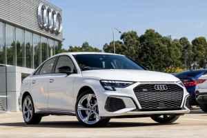 2022 Audi A3 8Y GY MY23 40 TFSI S Tronic Quattro S Line White 7 Speed Sports Automatic Dual Clutch