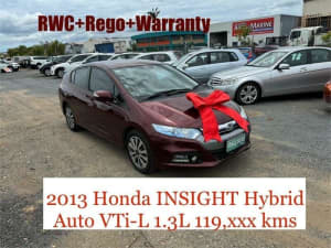 2013 Honda Insight MY12 Update VTi-L Hybrid Red Continuous Variable Hatchback Archerfield Brisbane South West Preview