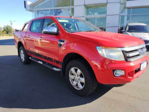 2014 Ford Ranger PX XLT Double Cab Red 6 Speed Sports Automatic Utility
